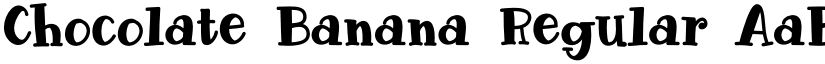 Chocolate Banana Regular font