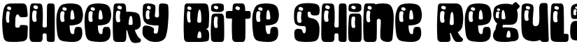 Cheeky Bite Shine Regular font