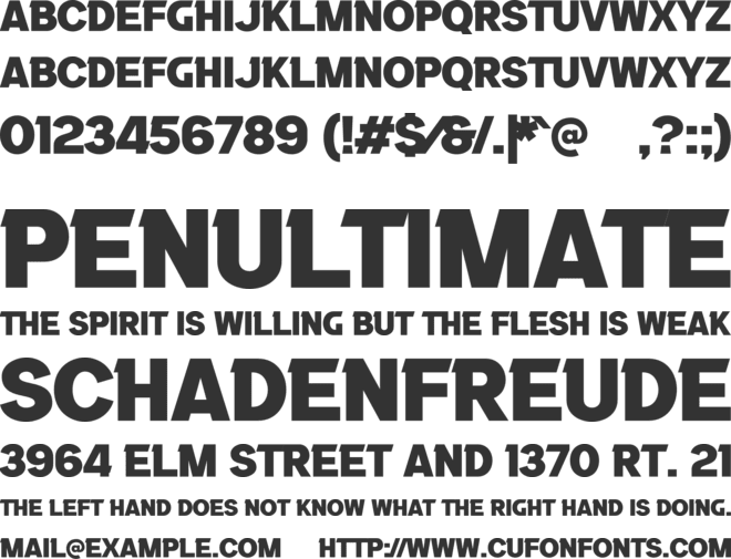 a Black Lives font preview