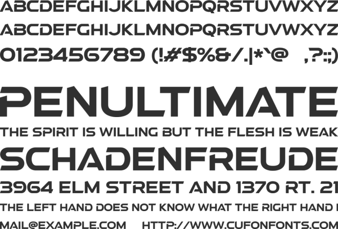 a Atmospheric font preview