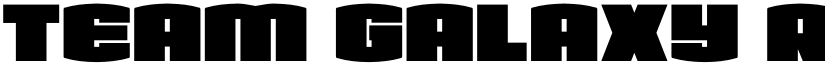 Team Galaxy Regular font