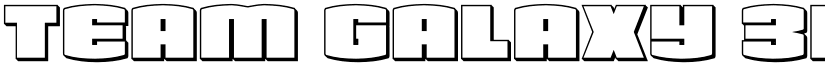 Team Galaxy 3D Regular font