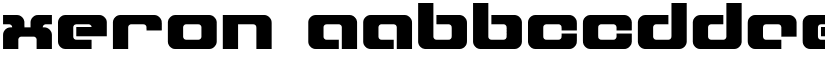 Xeron font