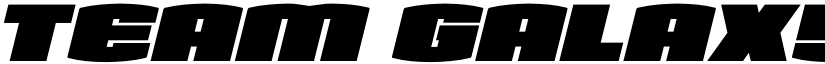 Team Galaxy Expanded Italic Regular font
