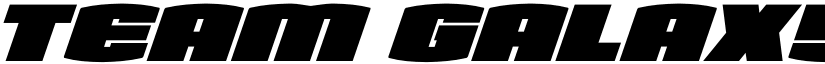 Team Galaxy Expanded SuperItal Regular font