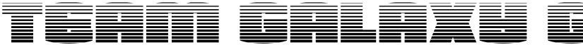 Team Galaxy Gradient Regular font