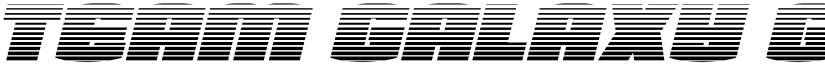 Team Galaxy Gradient Italic Regular font