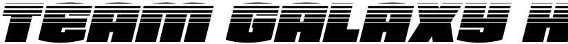 Team Galaxy Halftone Italic Regular font