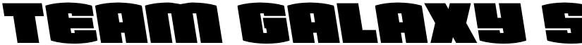Team Galaxy Semi-Leftalic Regular font