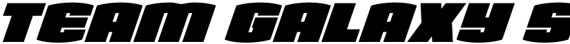 Team Galaxy Super-Italic Regular font