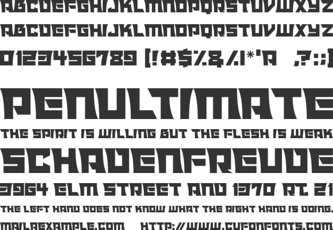 Alien Realities font preview