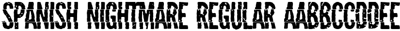Spanish Nightmare Regular font