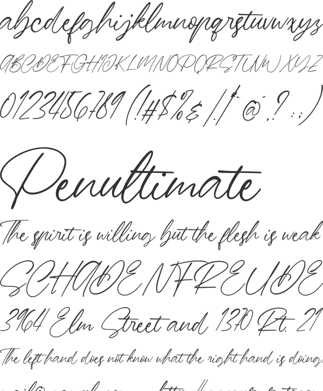 Barnett font preview