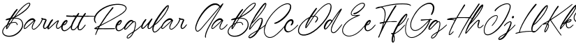 Barnett Regular font