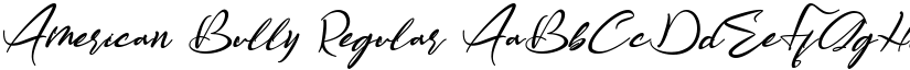 American Bully Regular font