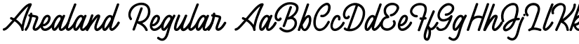 Arealand Regular font