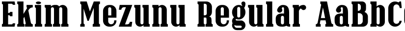 Ekim Mezunu Regular font