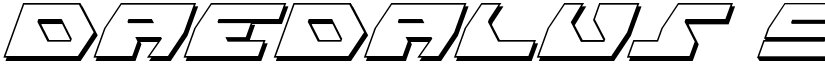 Daedalus Shadow Italic font