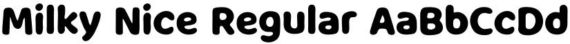 Milky Nice Regular font