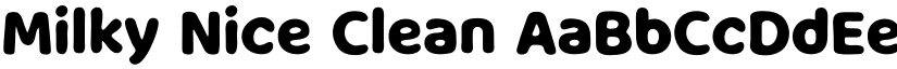 Milky Nice Clean font