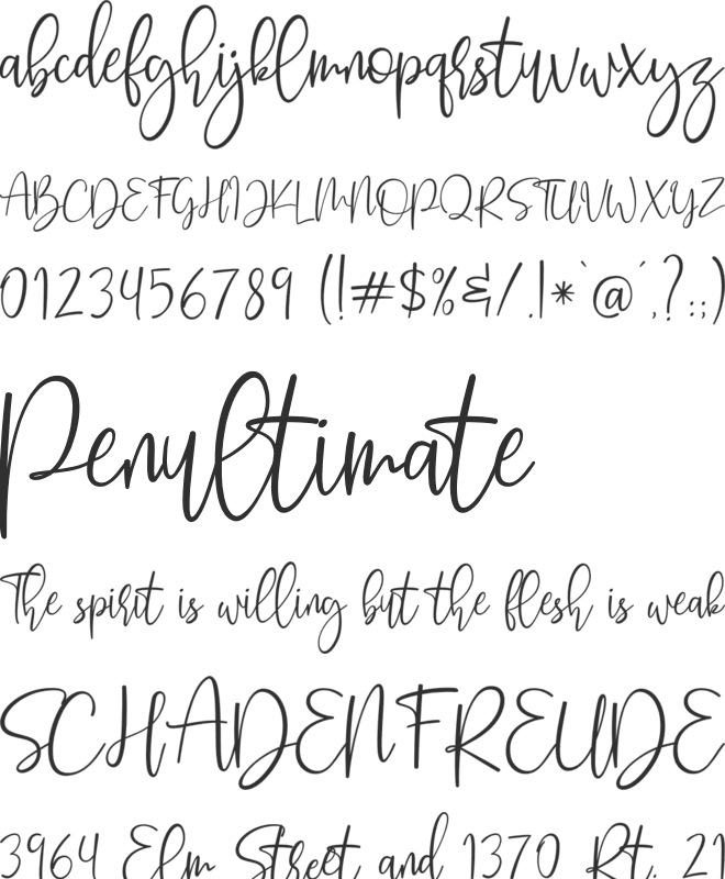 Butter Jelly font preview