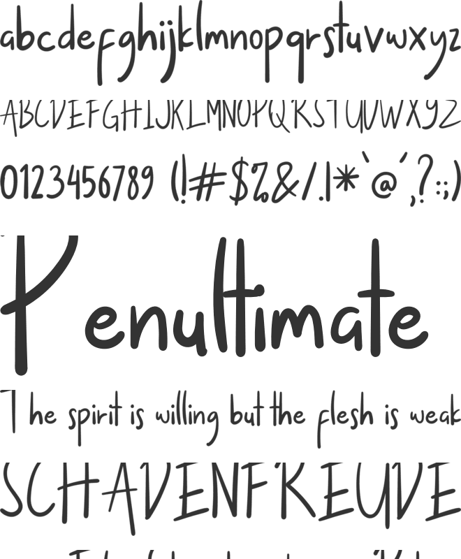 Heroic font preview