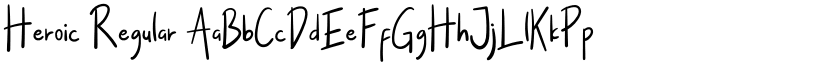 Heroic Regular font