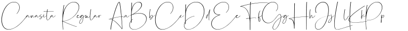 Canasita Regular font