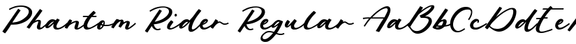 Phantom Rider Regular font