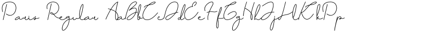 Paris Regular font