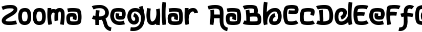 Zooma Regular font