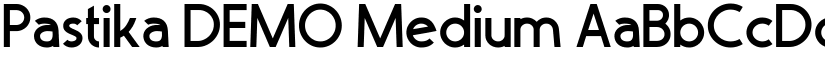 Pastika DEMO Medium font