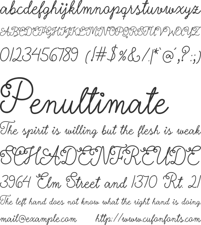 Nyckelpiga font preview