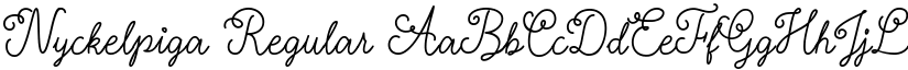 Nyckelpiga Regular font
