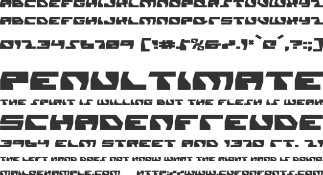 Daedalus font preview