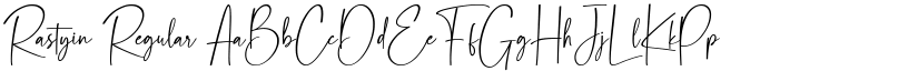 Rastyin Regular font
