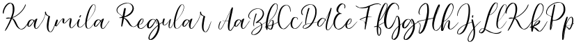Karmila Regular font