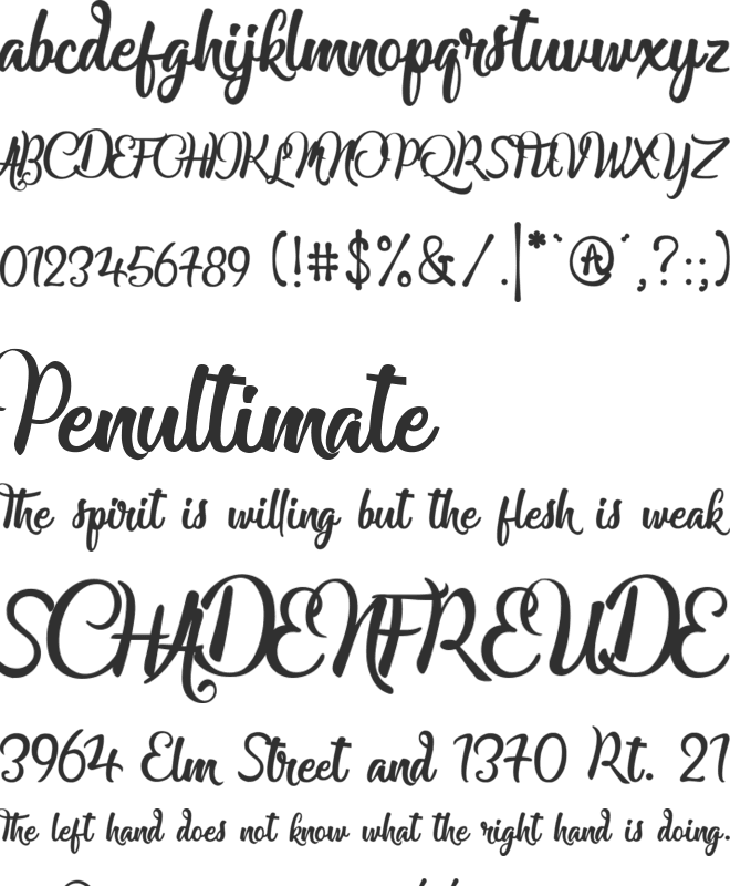 Staillistica font preview