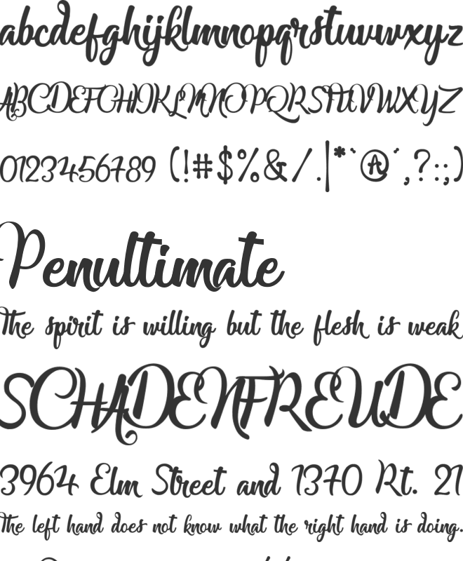 Staillistica font preview