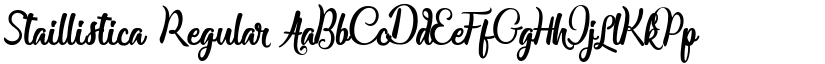 Staillistica Regular font