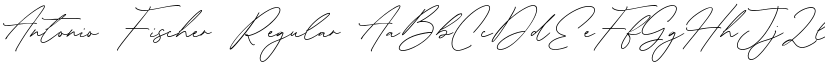 Antonio Fischer Regular font
