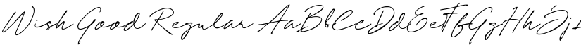 Wish Good Regular font