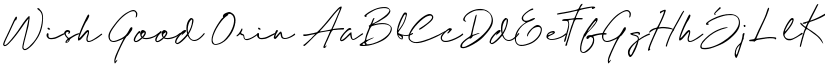 Wish Good Orin font