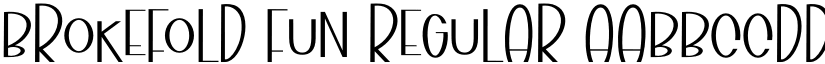 Brokefold Fun Regular font