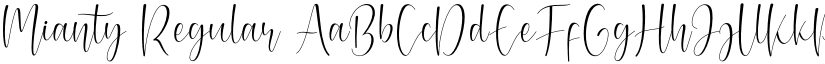 Mianty Regular font