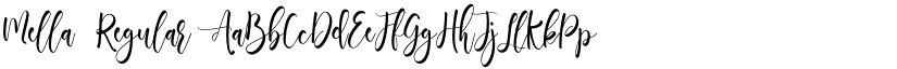 Mella Regular font
