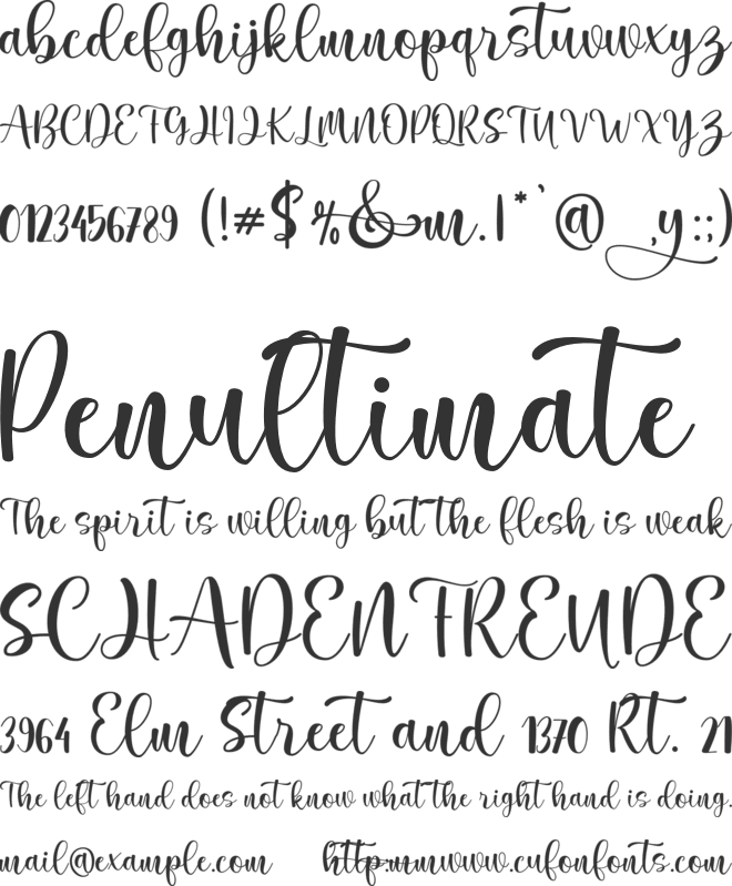 Marilyne font preview