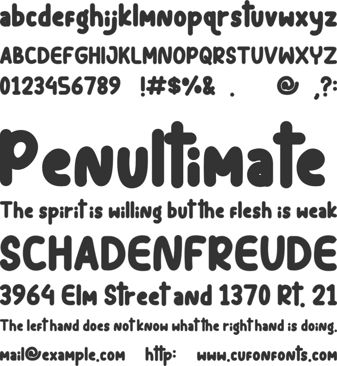 The Riola font preview