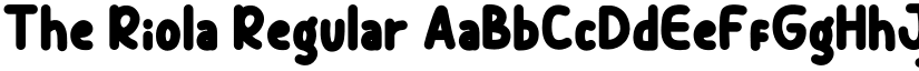 The Riola Regular font