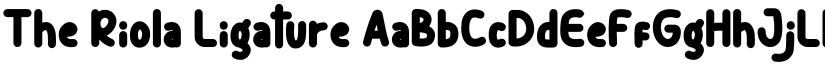 The Riola Ligature font